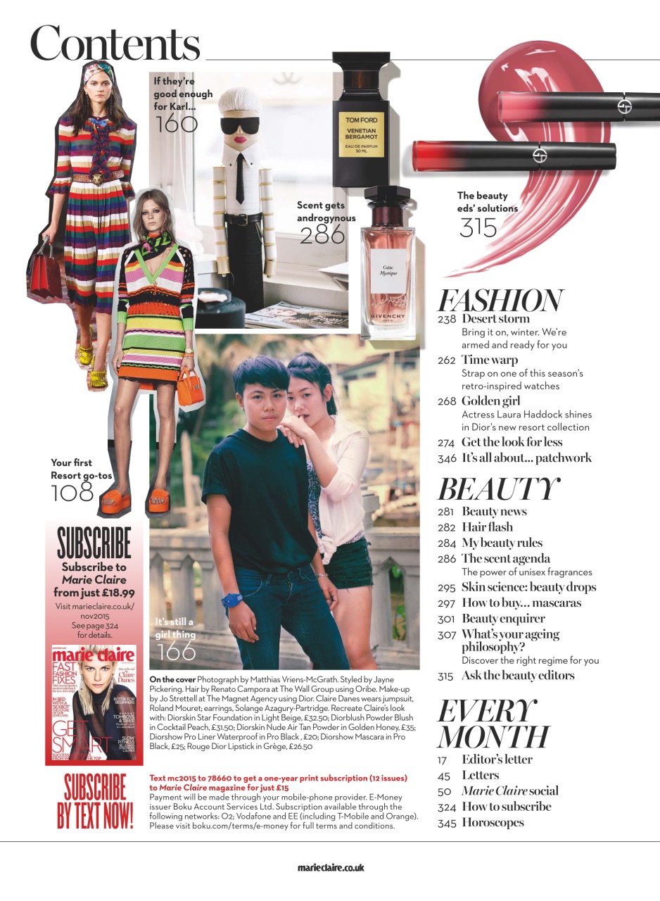 Marie Claire Preview Pages