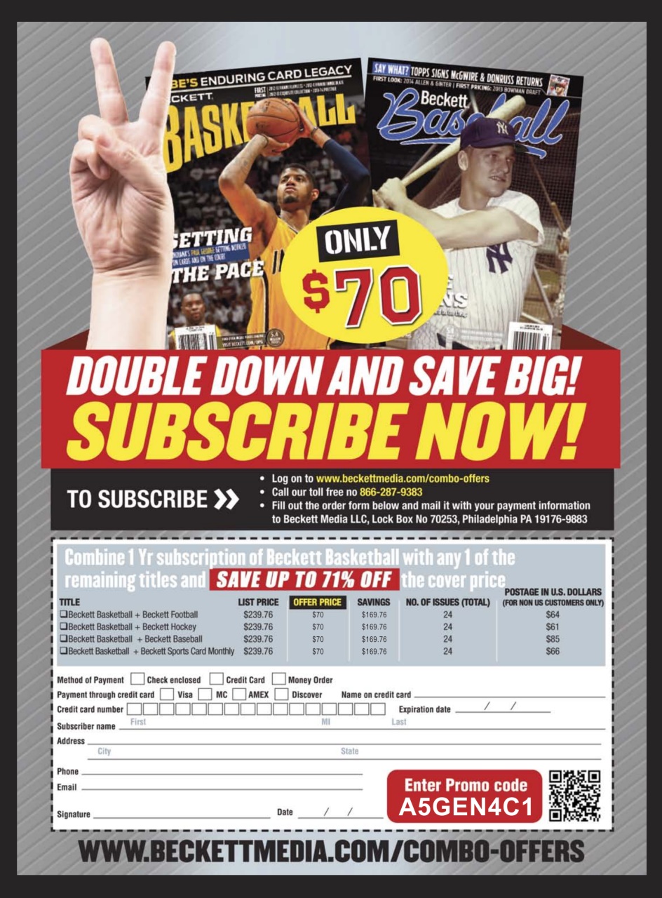 Beckett Basketball Magazine Preview Pages