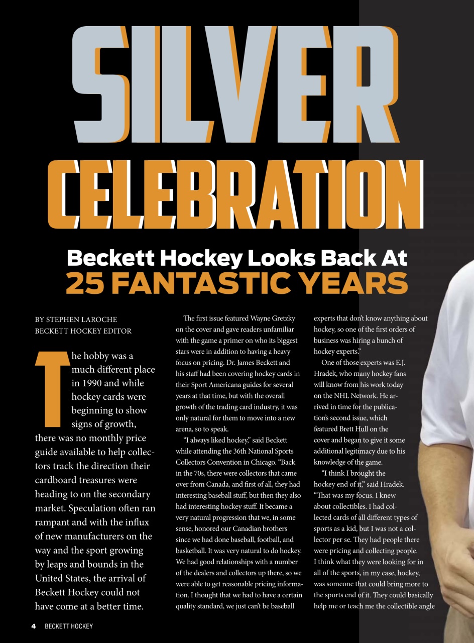 Beckett Hockey Magazine Preview Pages