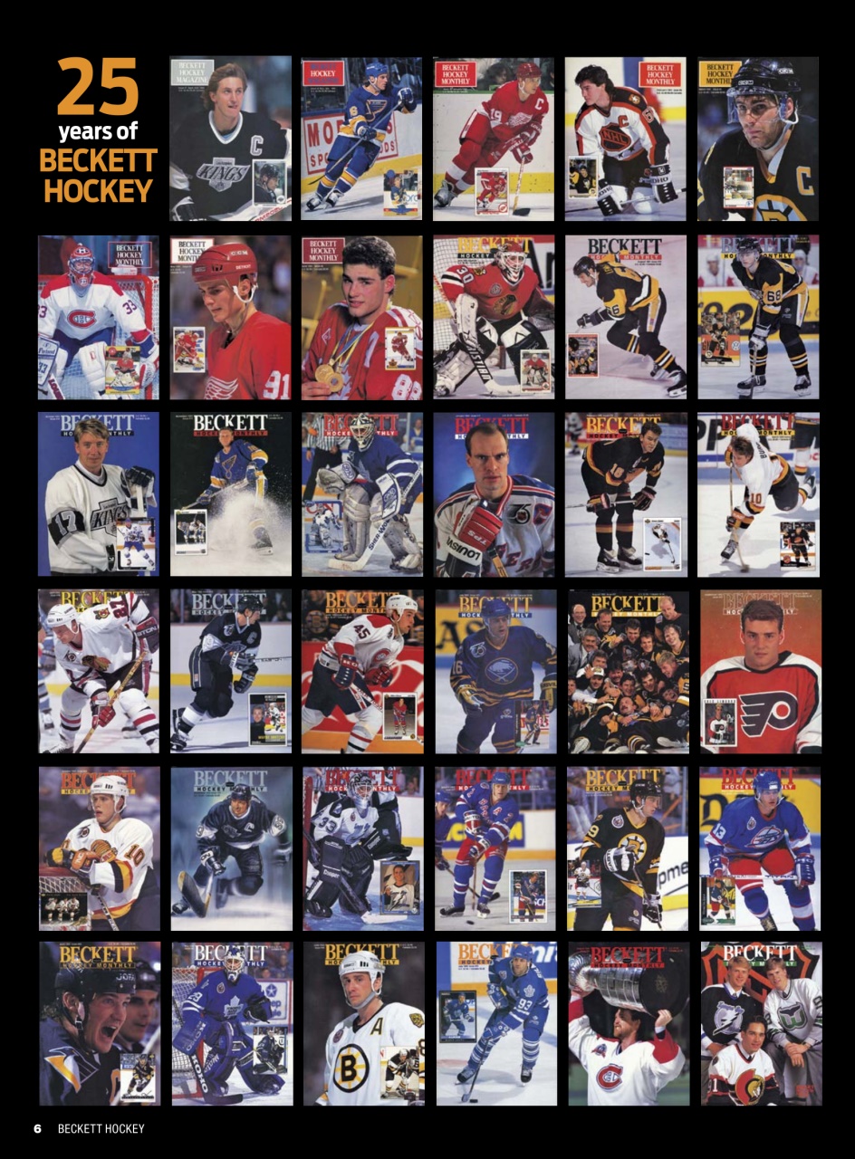 Beckett Hockey Magazine Preview Pages