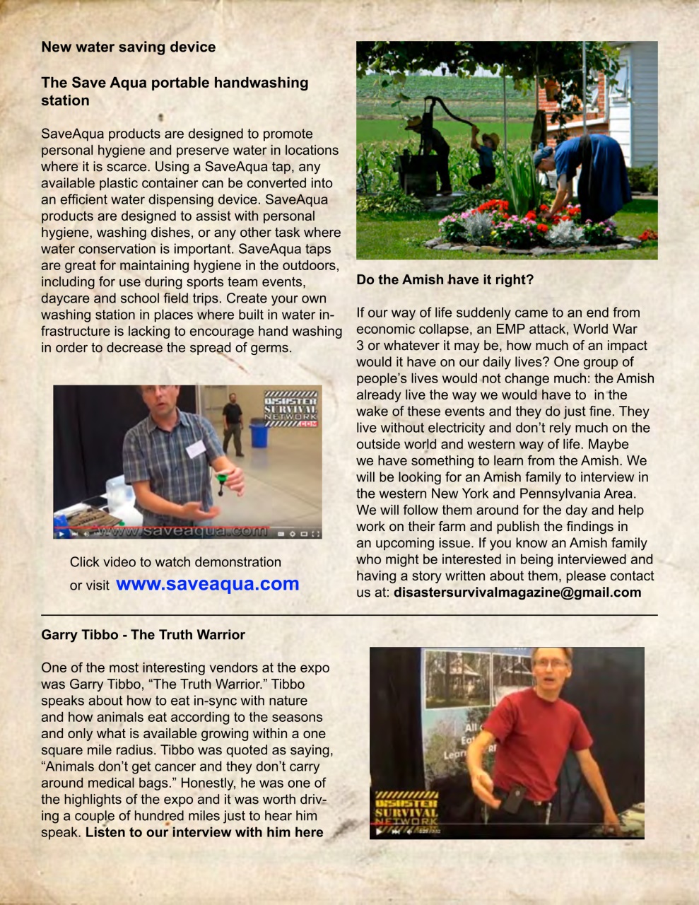 Disaster Survival Magazine Preview Pages