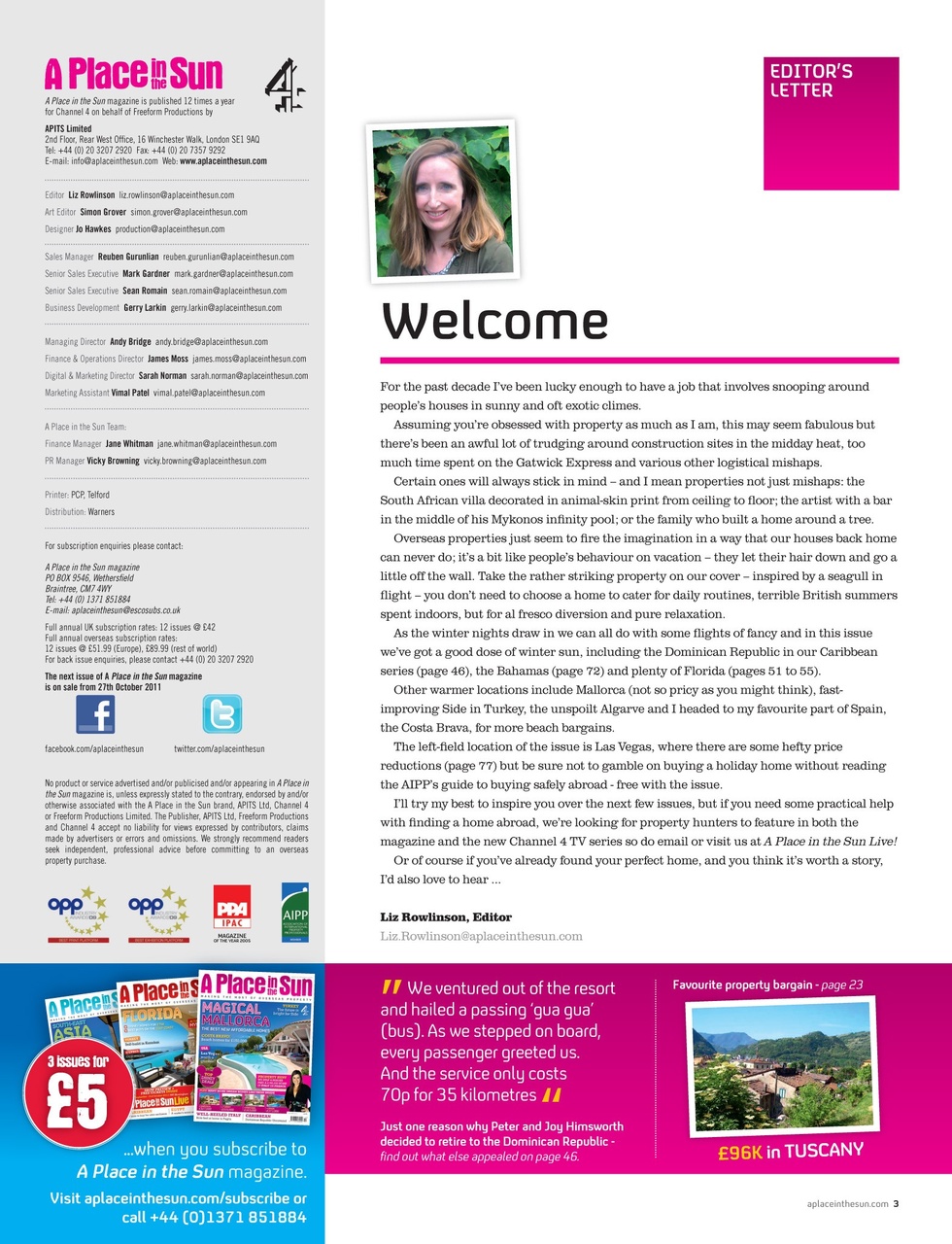 A Place in the Sun Magazine Preview Pages