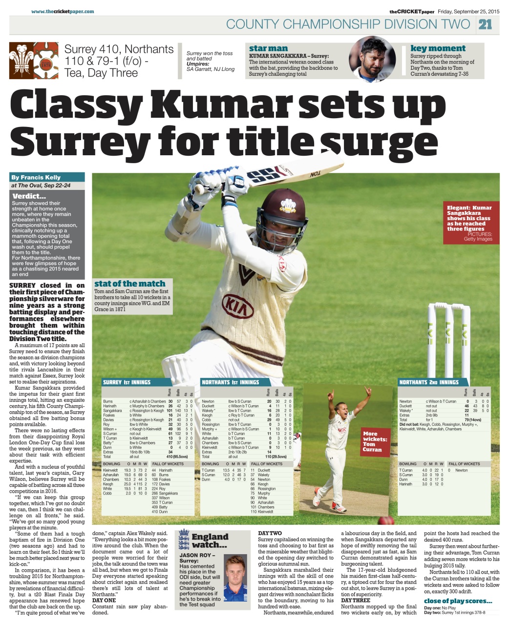 The Cricket Paper Preview Pages
