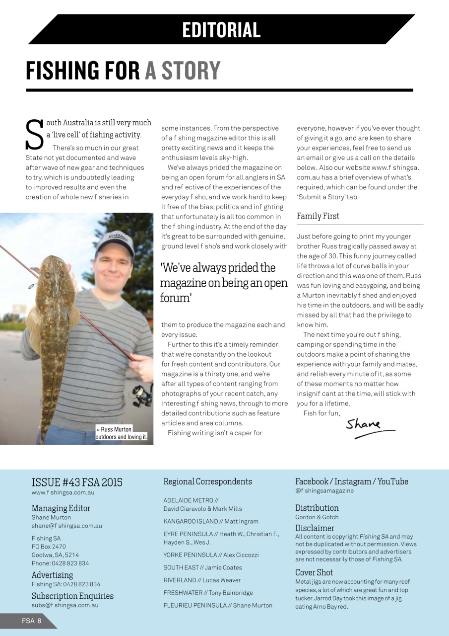Fishing SA Preview Pages