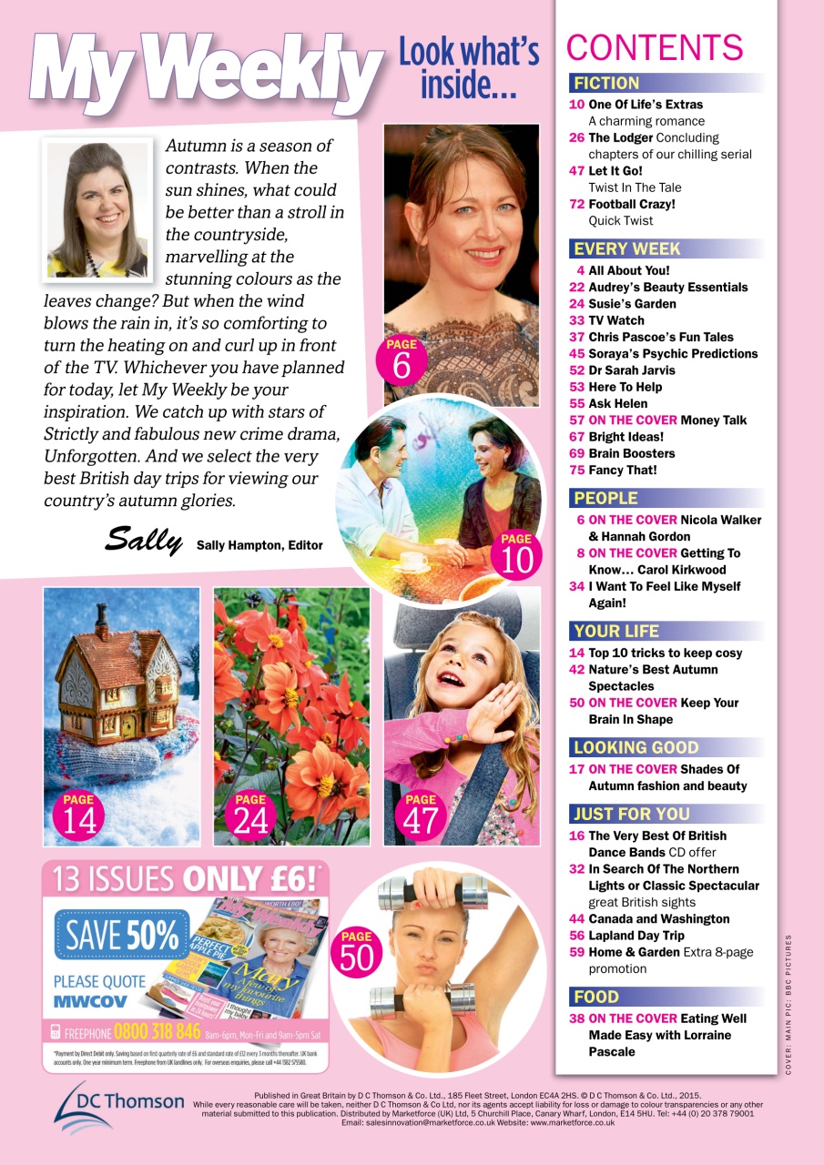 My Weekly Preview Pages