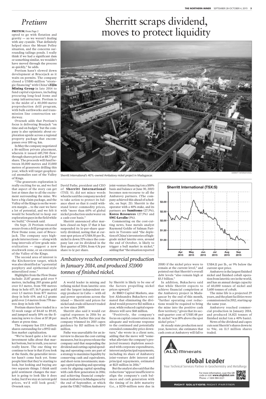 The Northern Miner Preview Pages