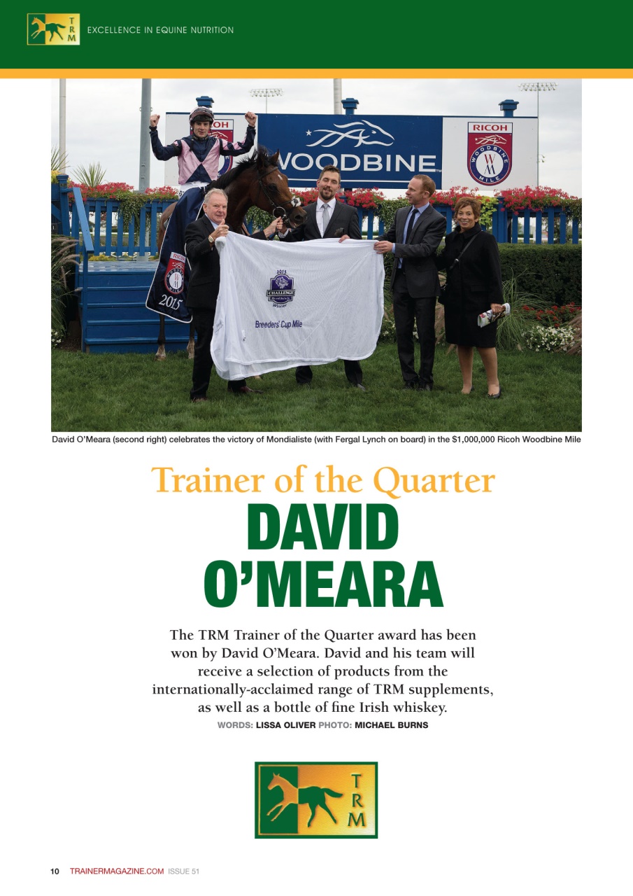 European Trainer Magazine - horse racing Preview Pages