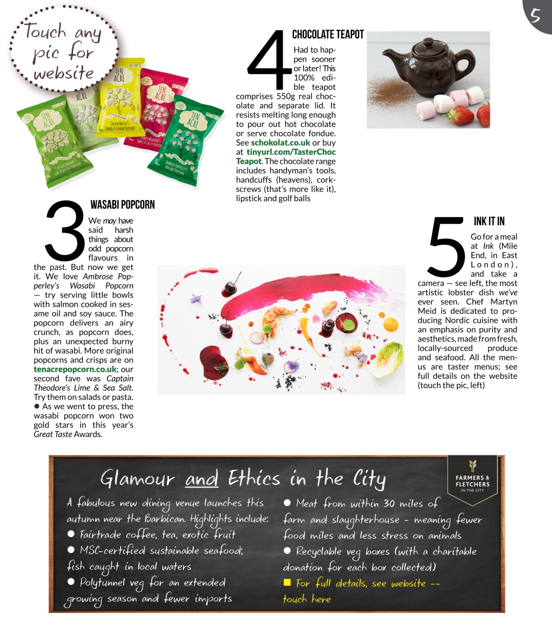 The Taster Magazine Preview Pages