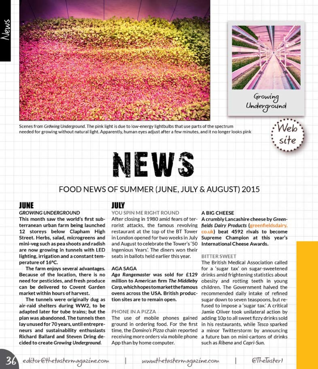 The Taster Magazine Preview Pages