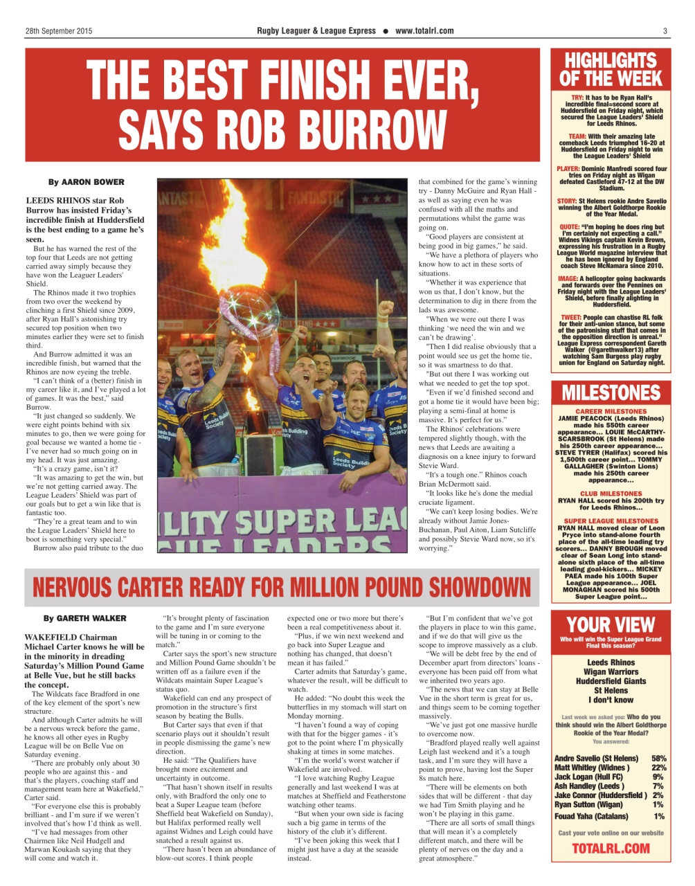 League Express Preview Pages