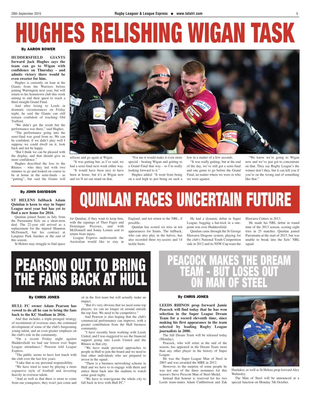 League Express Preview Pages