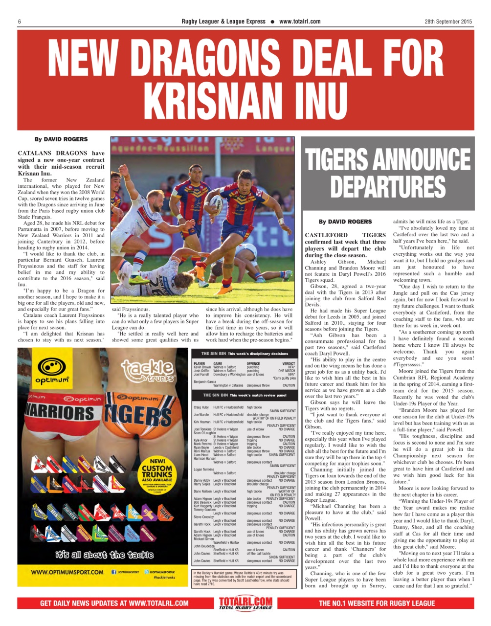 League Express Preview Pages