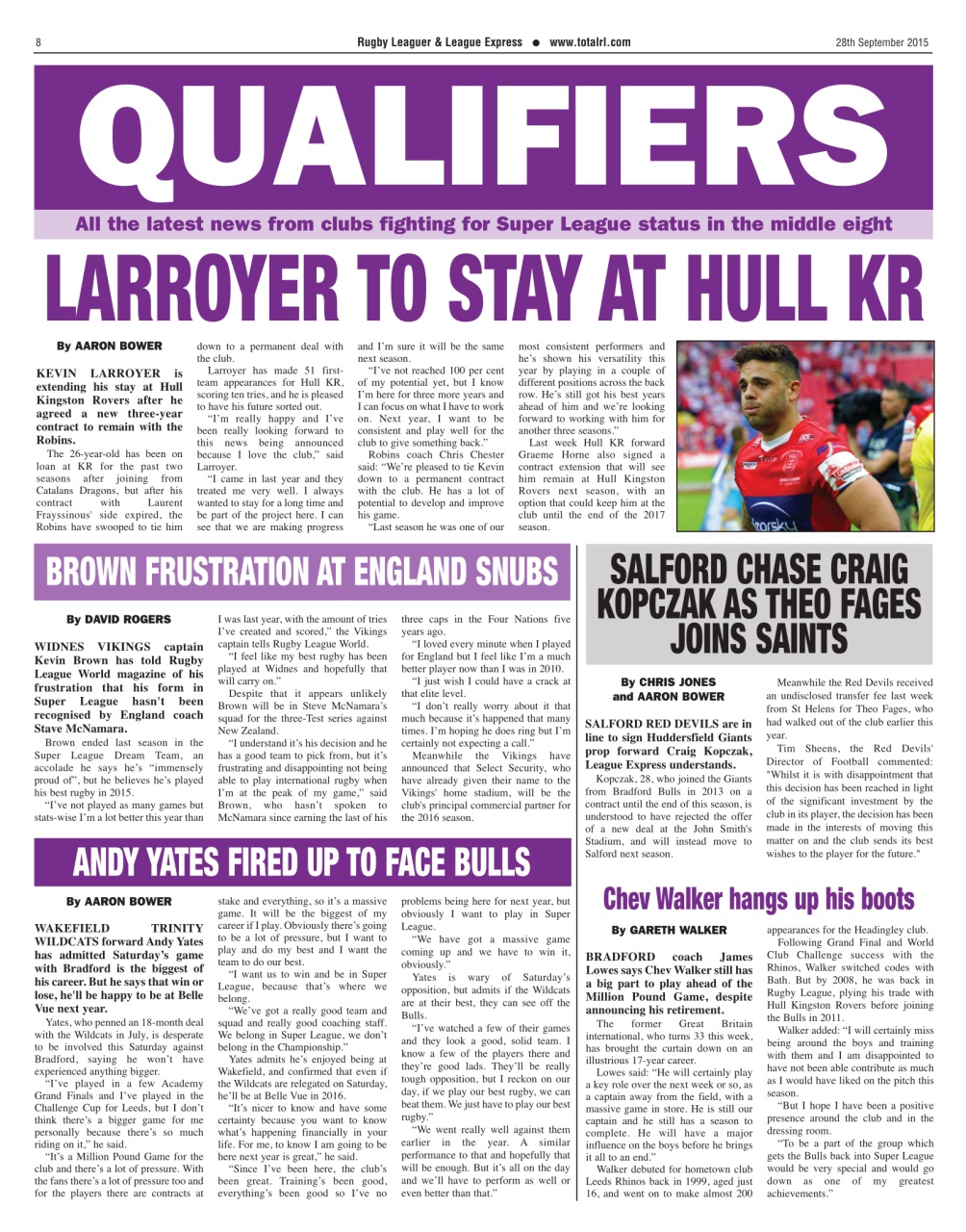 League Express Preview Pages