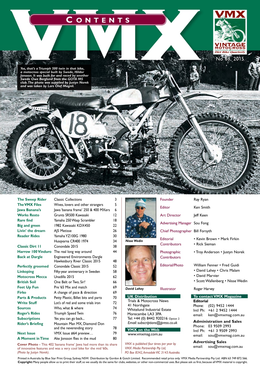 VMX Magazine Preview Pages