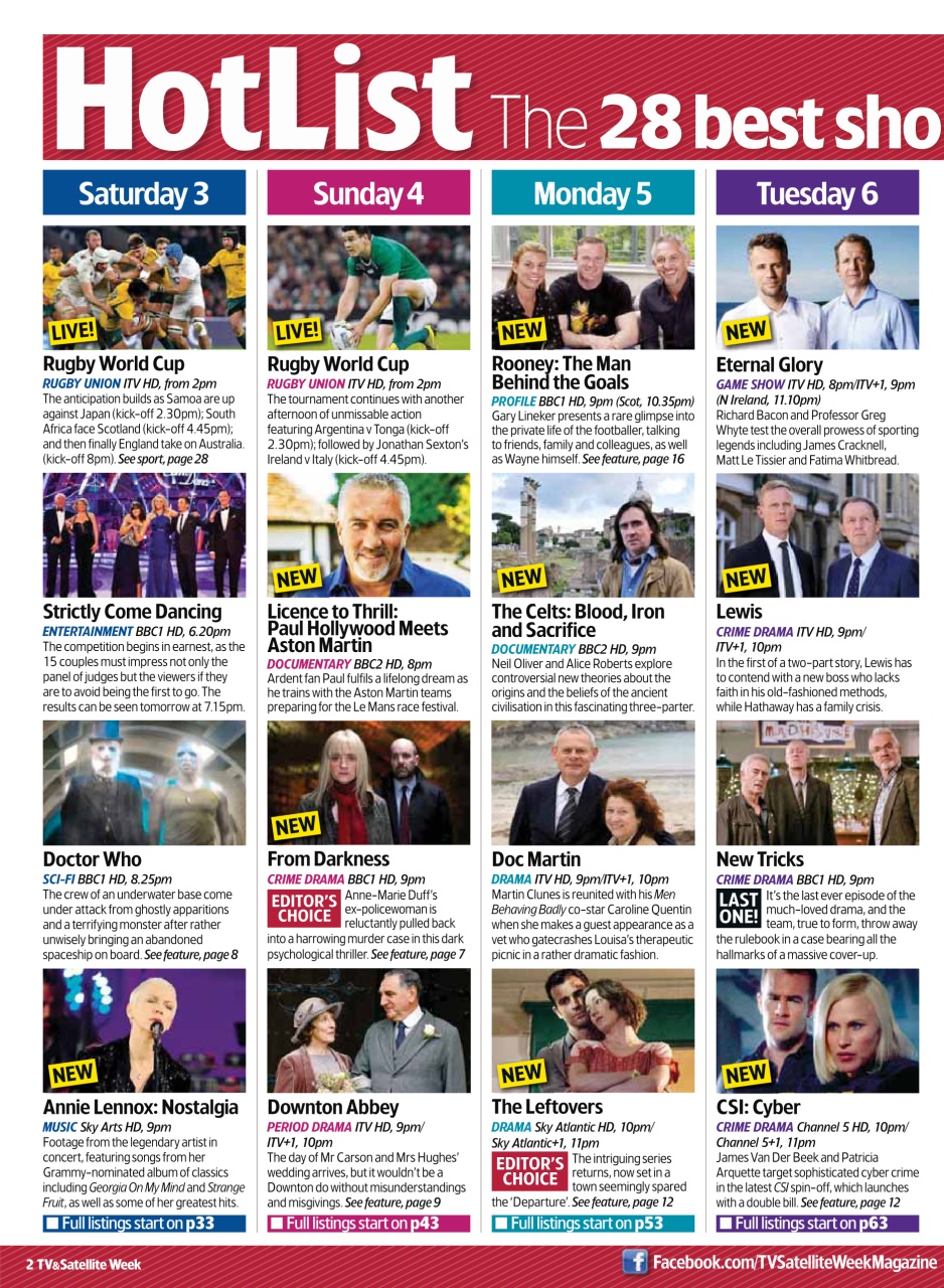 TV & Satellite Week Preview Pages