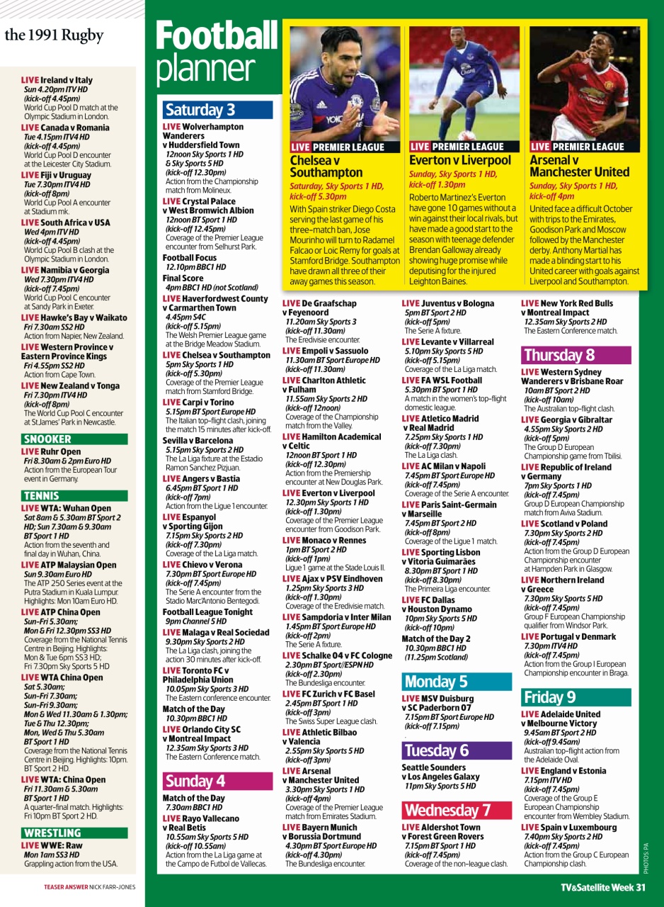 TV & Satellite Week Preview Pages