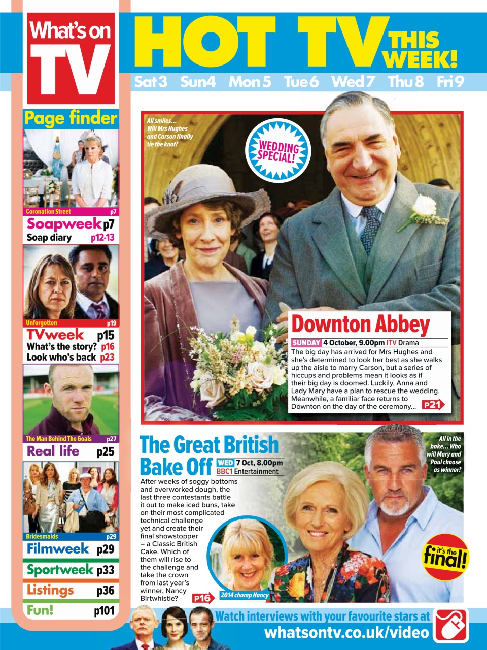 What's on TV Preview Pages