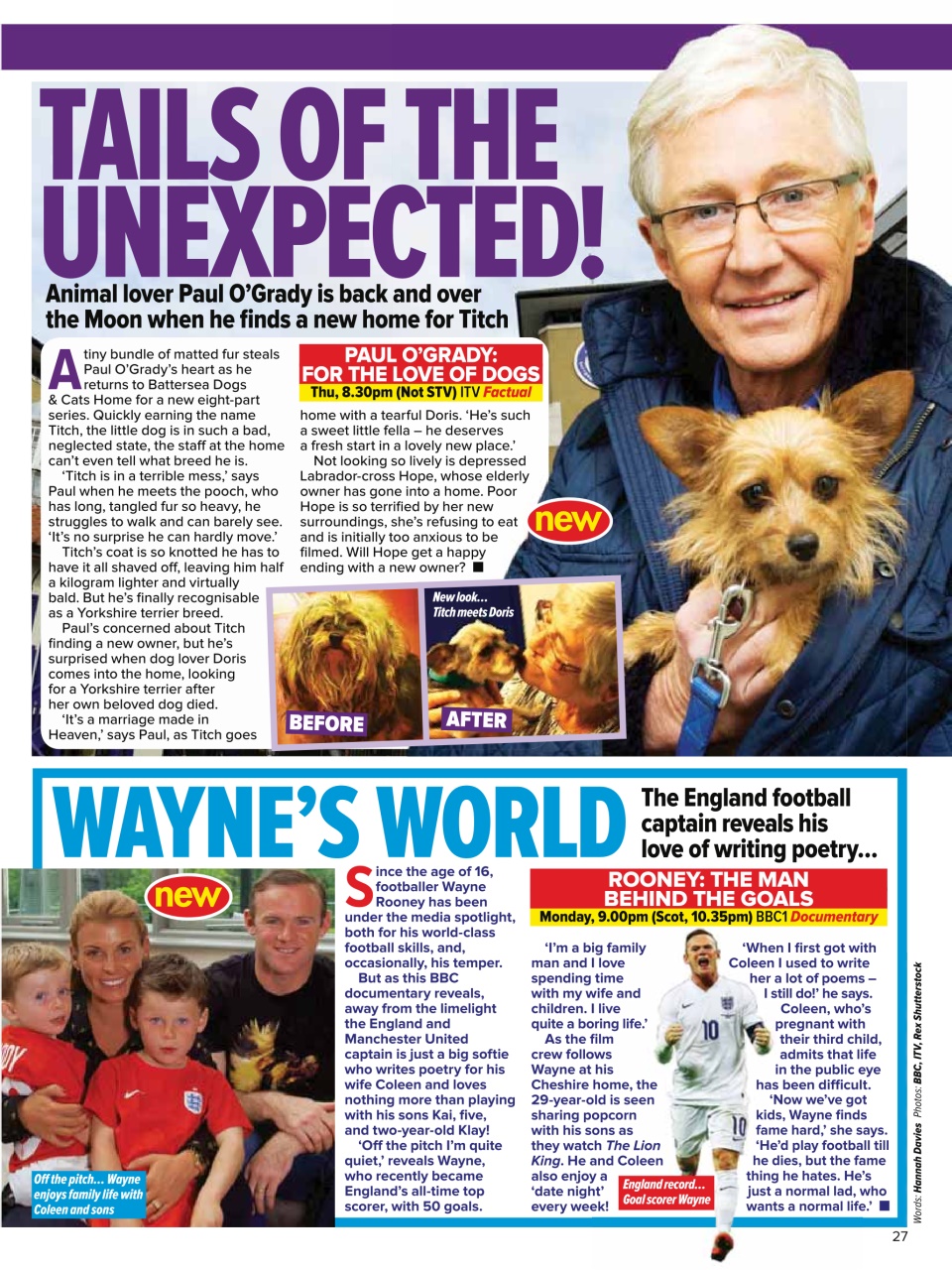 What's on TV Preview Pages