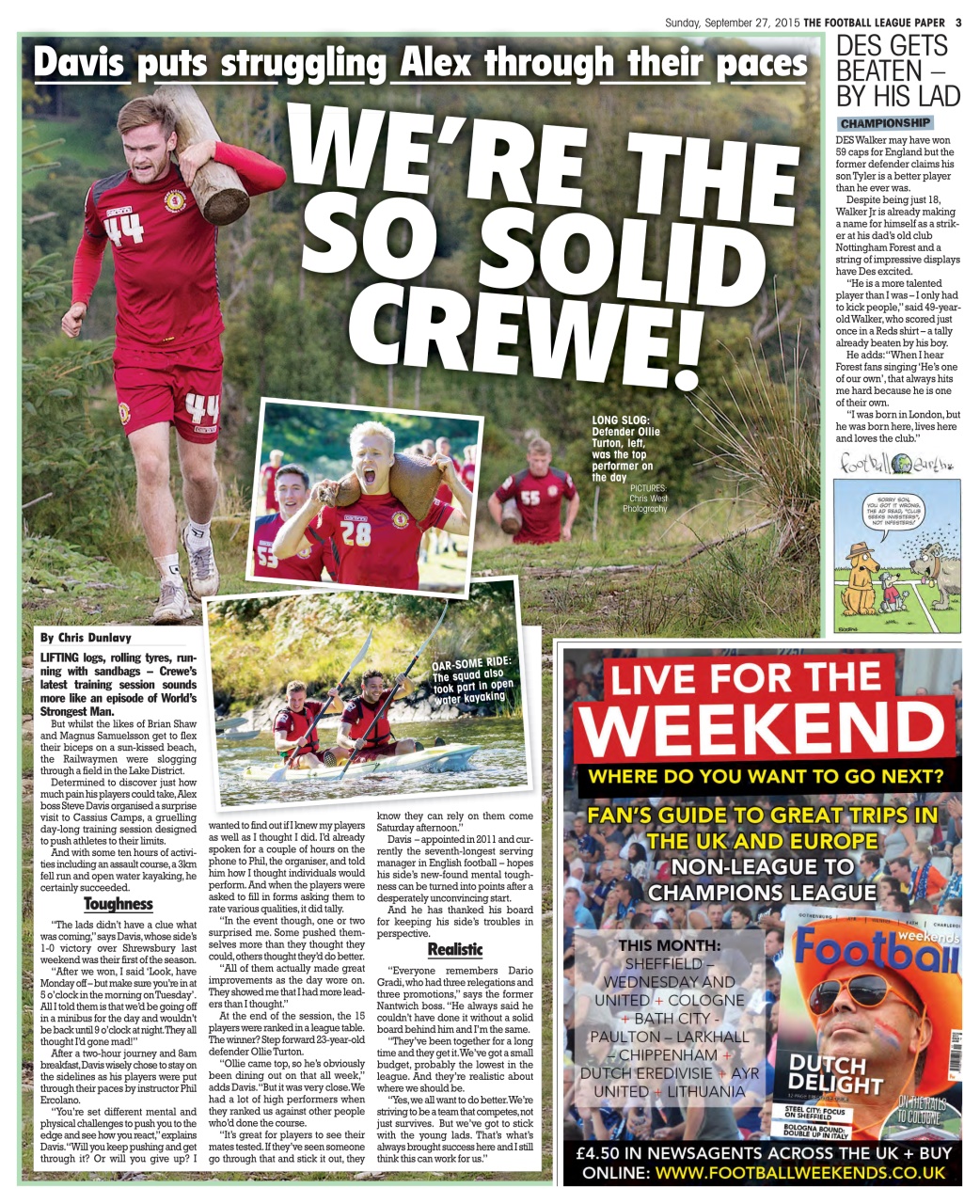 The Football League Paper Preview Pages