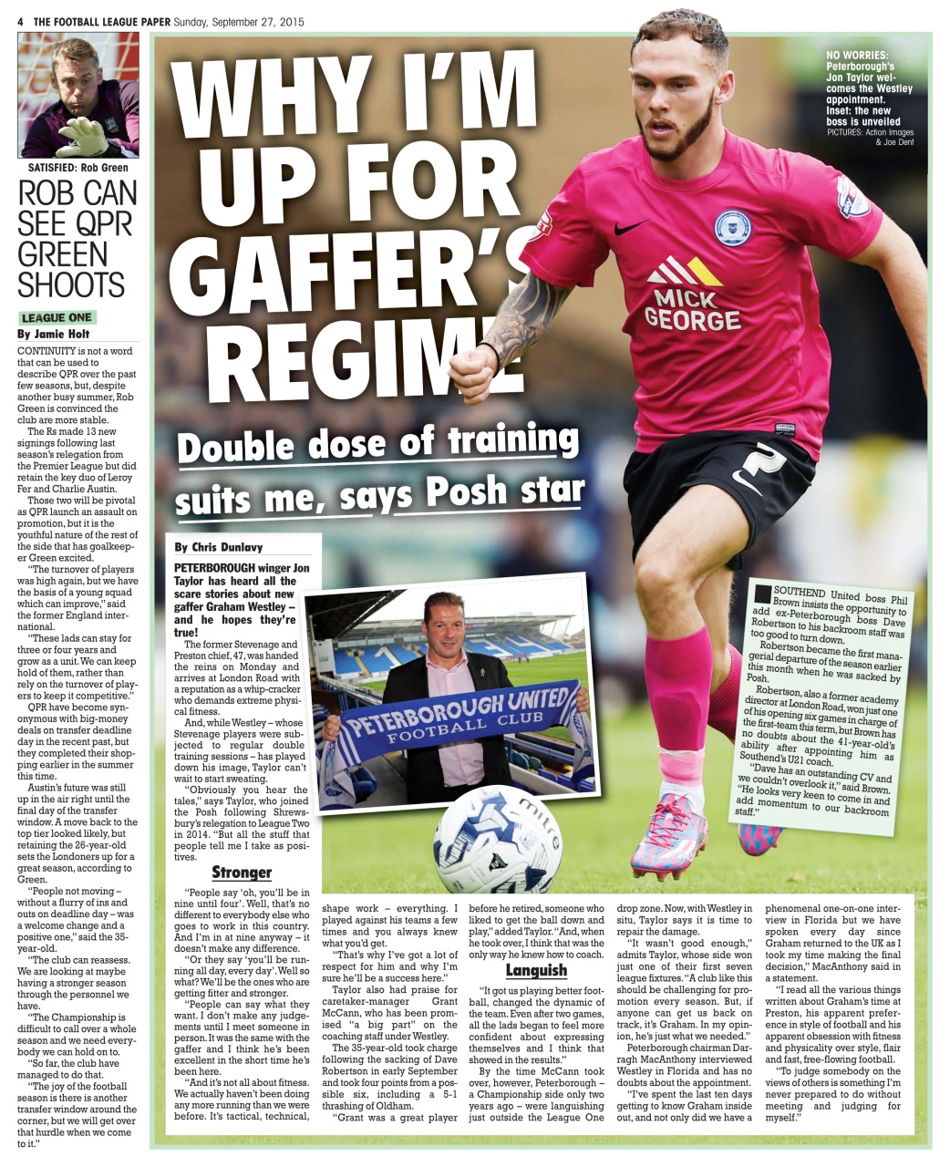 The Football League Paper Preview Pages