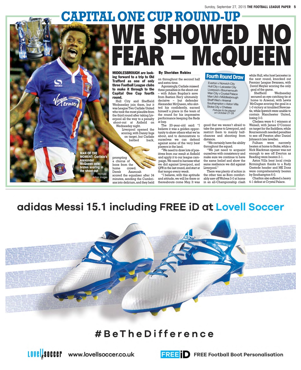 The Football League Paper Preview Pages