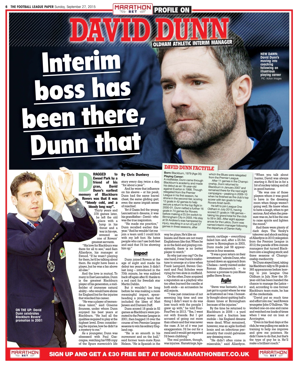 The Football League Paper Preview Pages