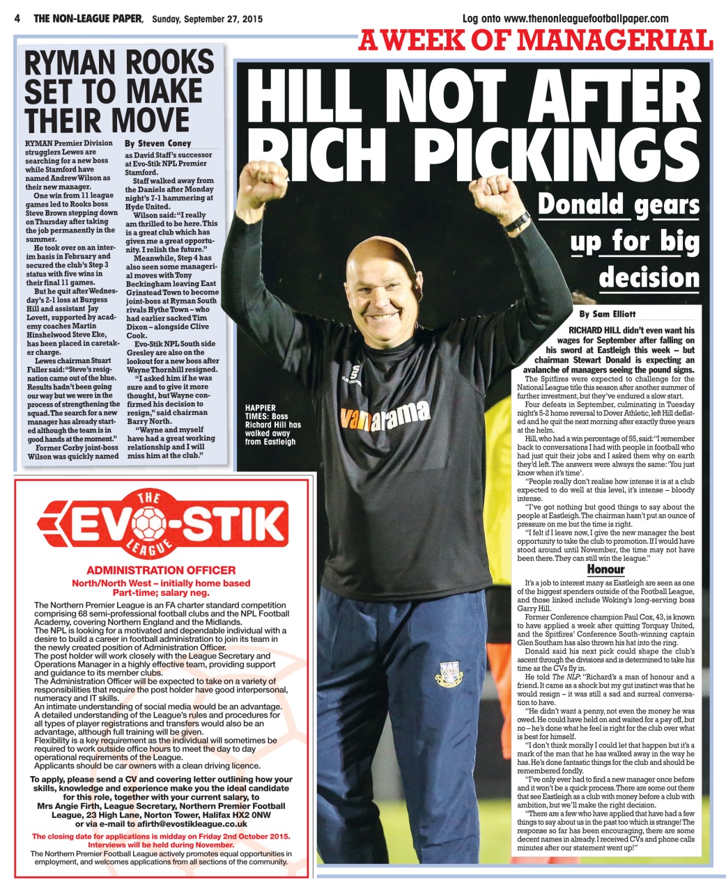 The Non-League Football Paper Preview Pages