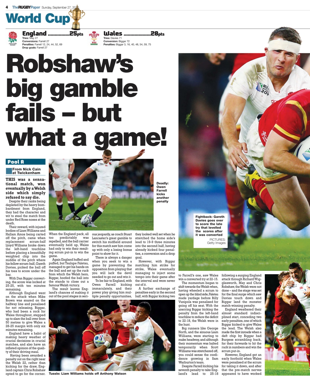The Rugby Paper Preview Pages
