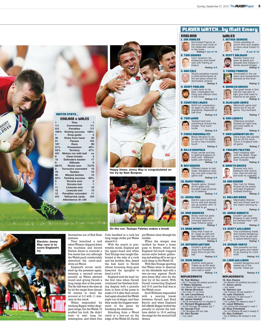 The Rugby Paper Preview Pages