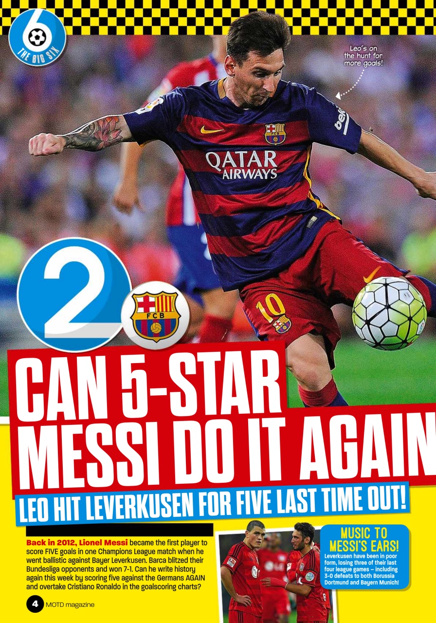 Match of the Day Preview Pages