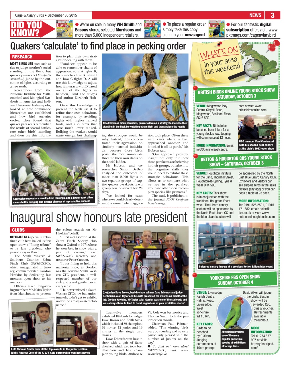 Cage & Aviary Birds Preview Pages