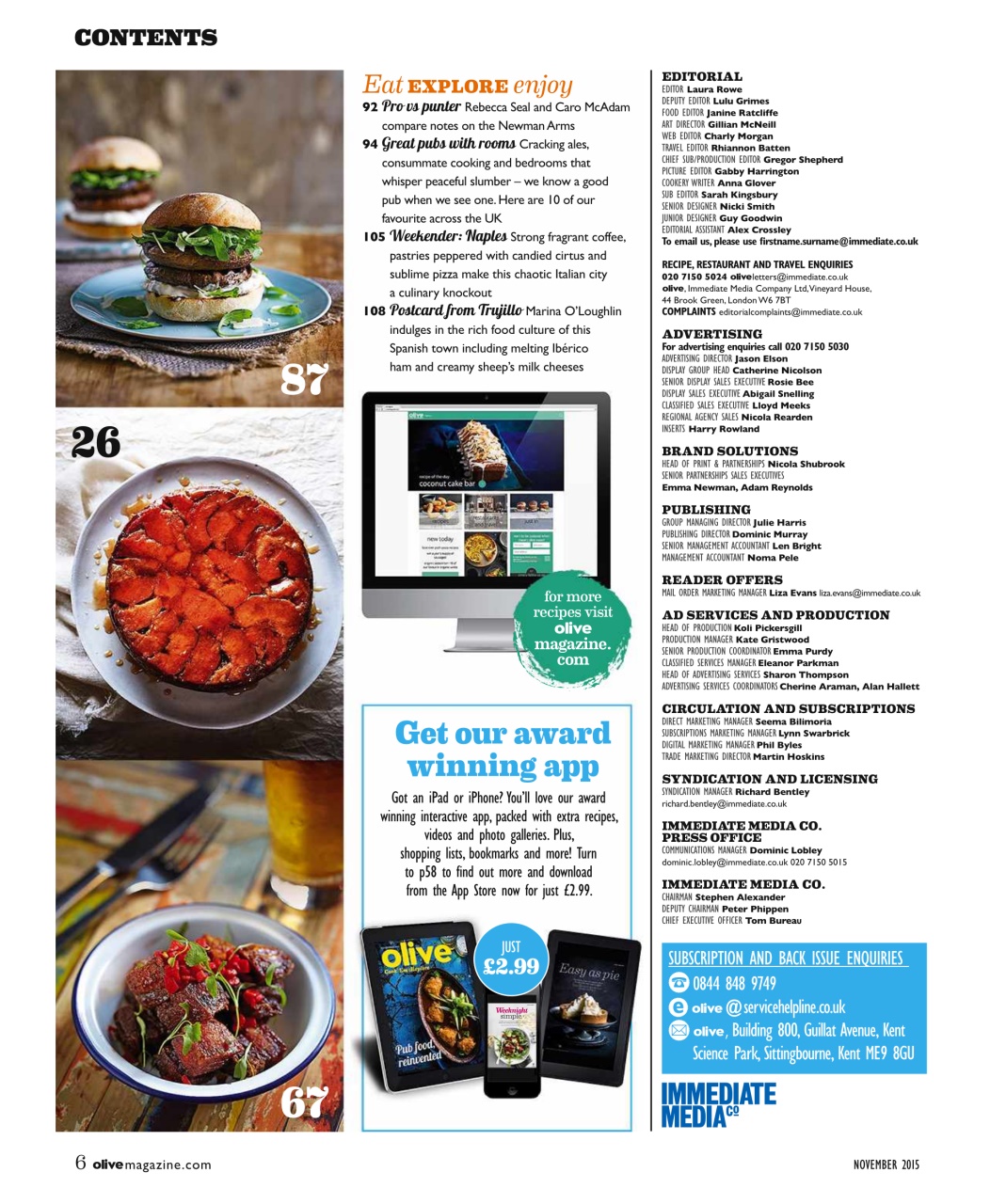 Olive Magazine Preview Pages