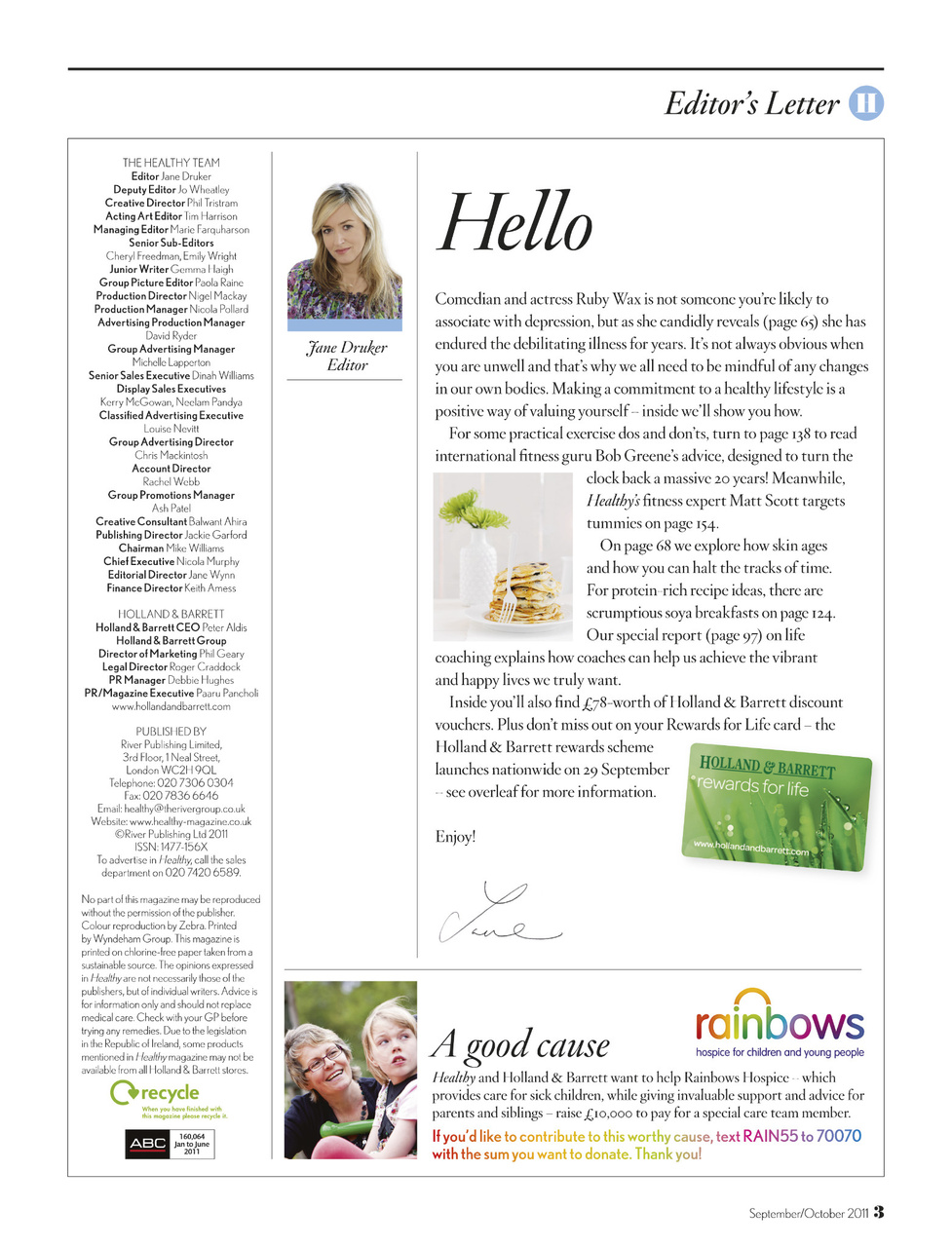 Healthy Magazine Preview Pages