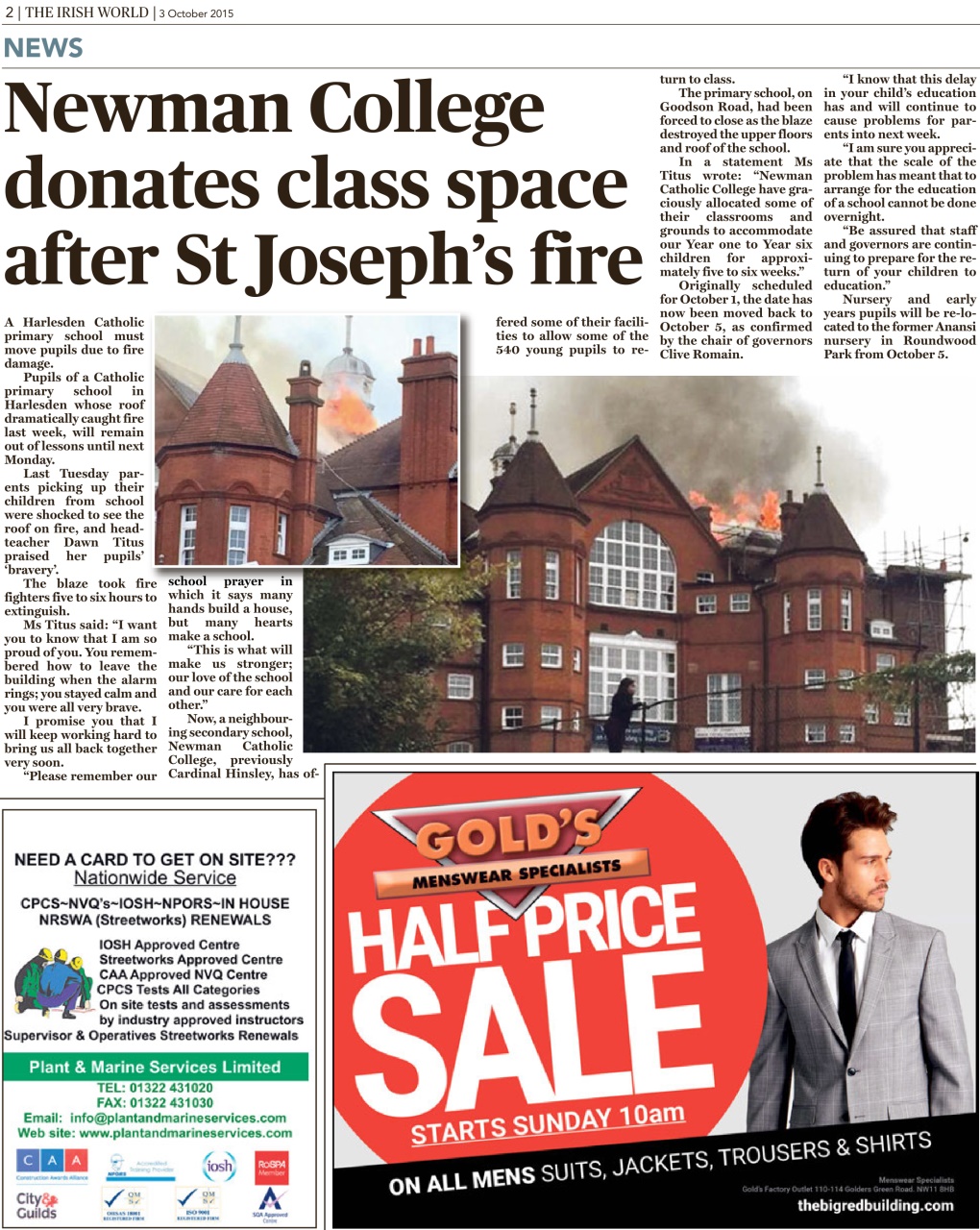 Irish World Preview Pages