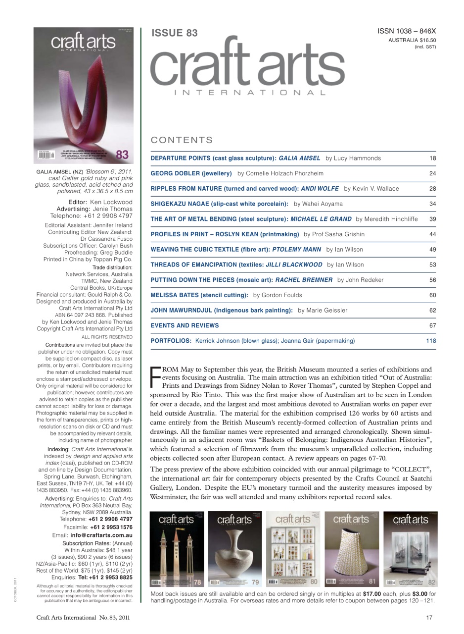 Craft Arts International Preview Pages