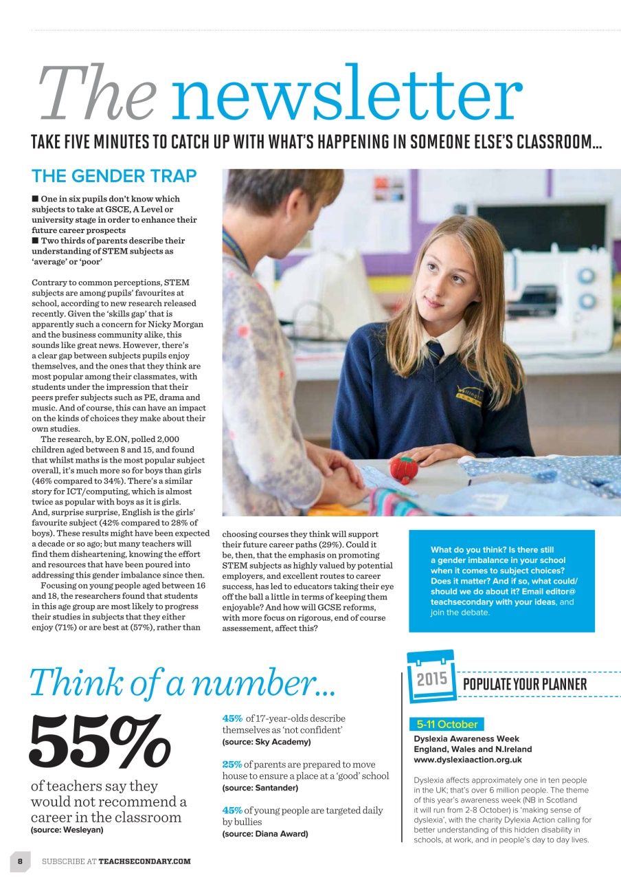 Teach Secondary Preview Pages