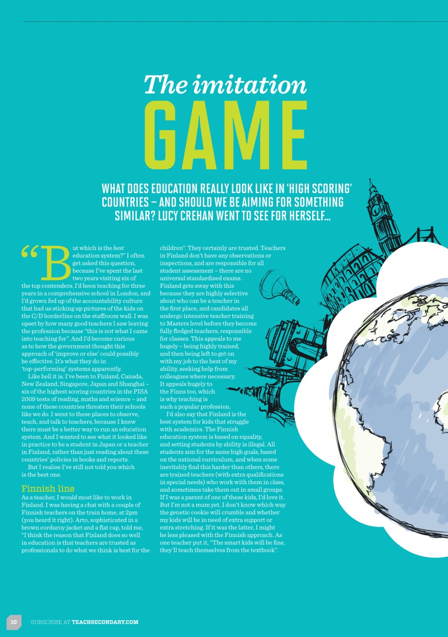 Teach Secondary Preview Pages