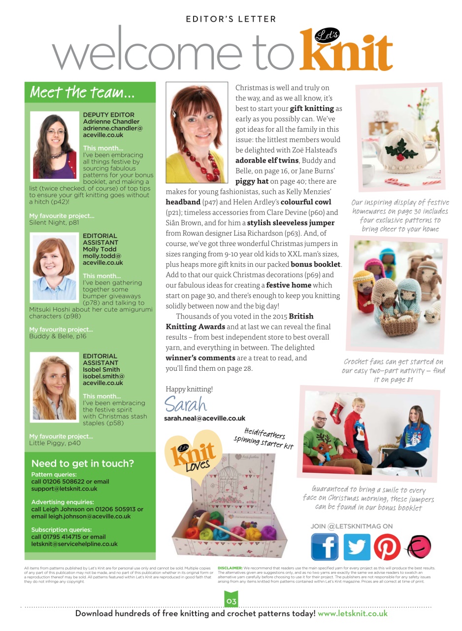 Let's Knit Preview Pages