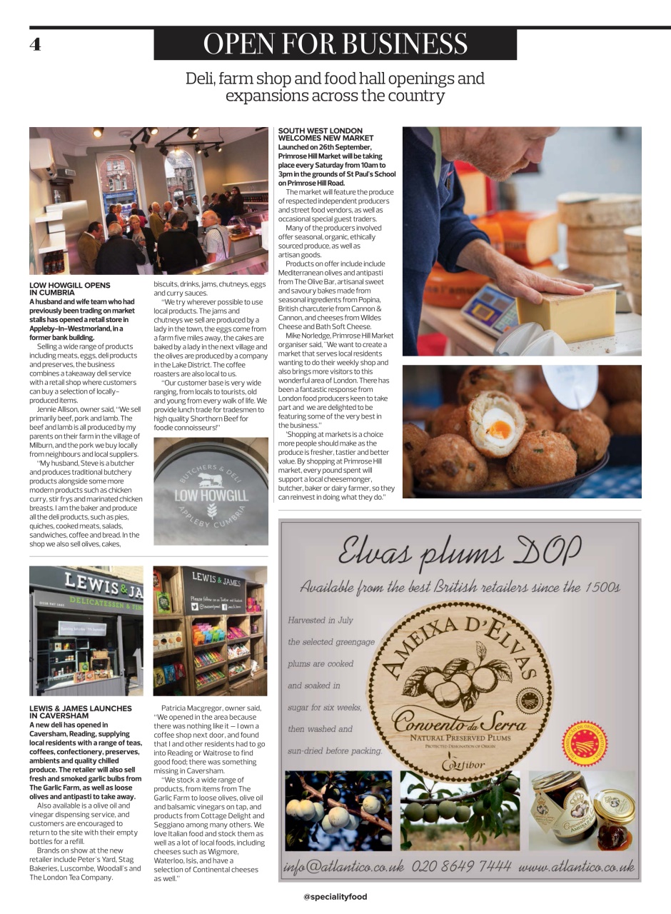 Speciality Food Preview Pages