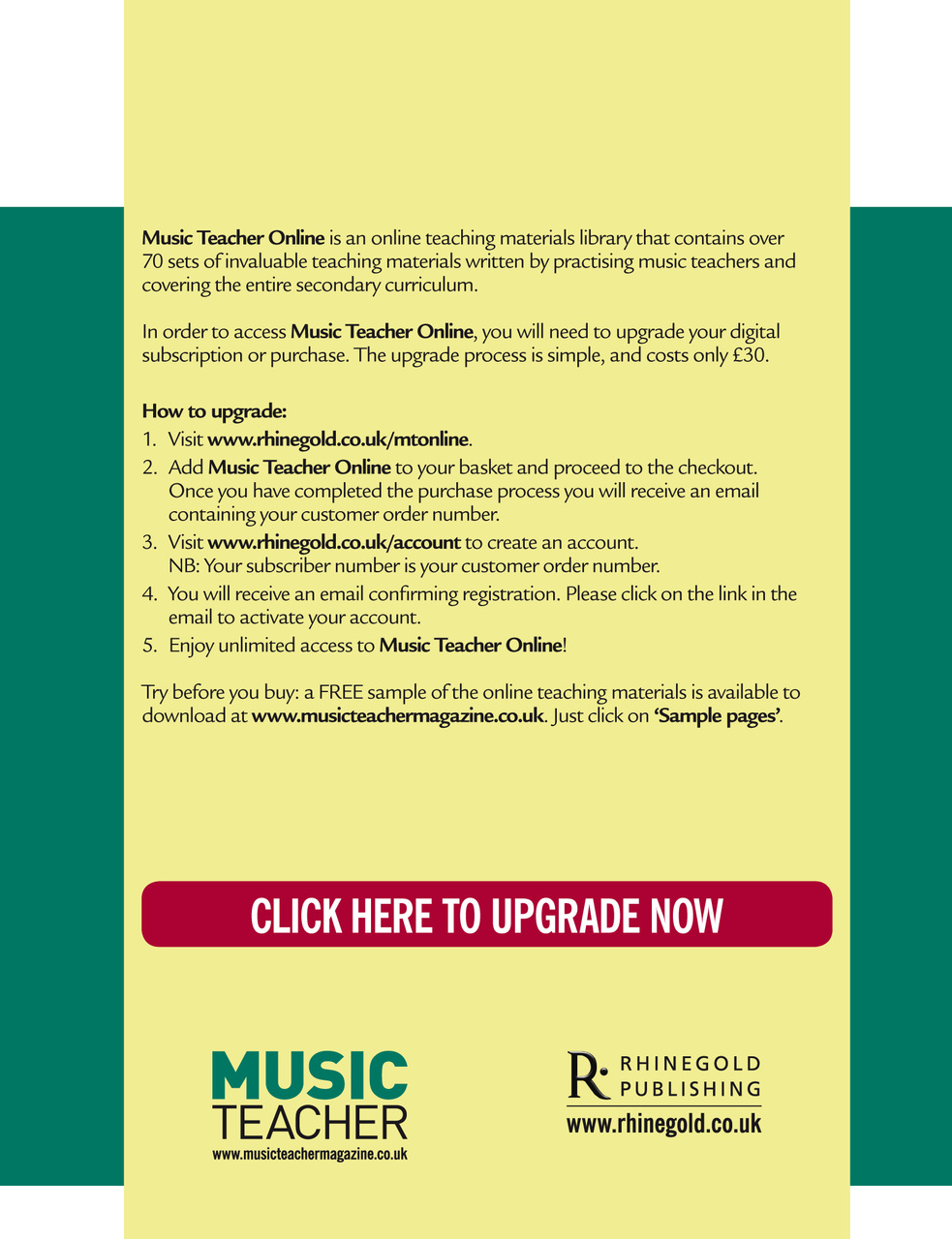 Music Teacher Preview Pages