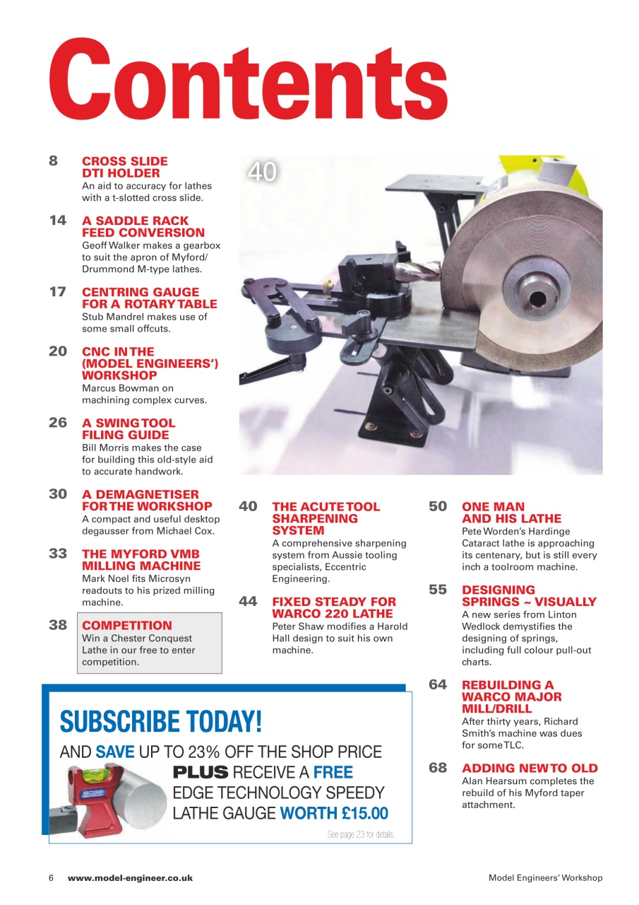 Model Engineer & Workshop Magazine Preview Pages