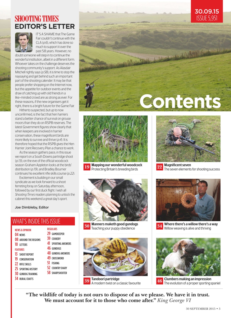 Shooting Times & Country Preview Pages