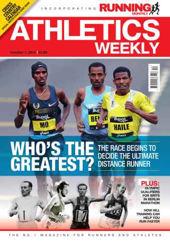 AW – Athletics Weekly Magazine issue 01 October 2015