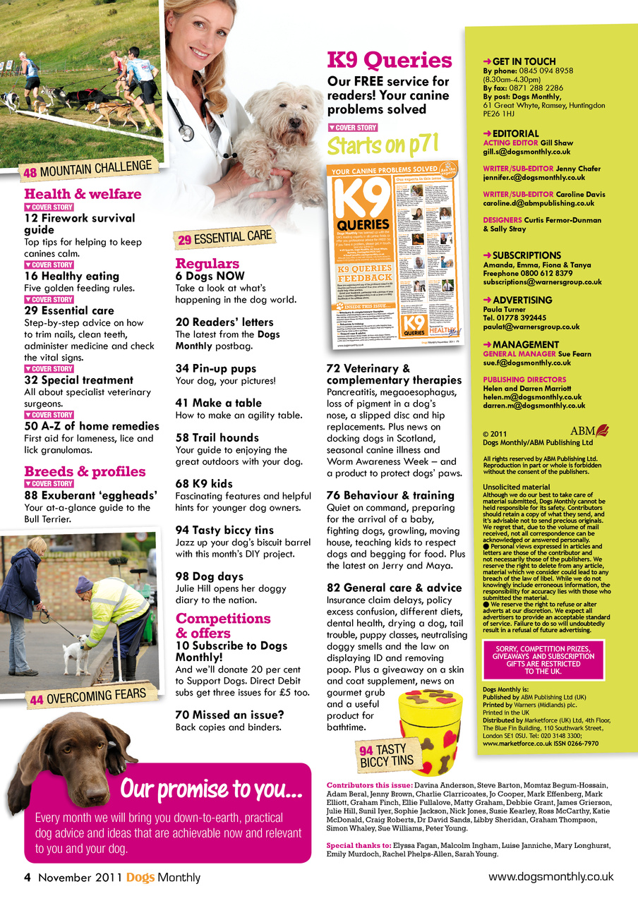 Dogs Monthly Preview Pages