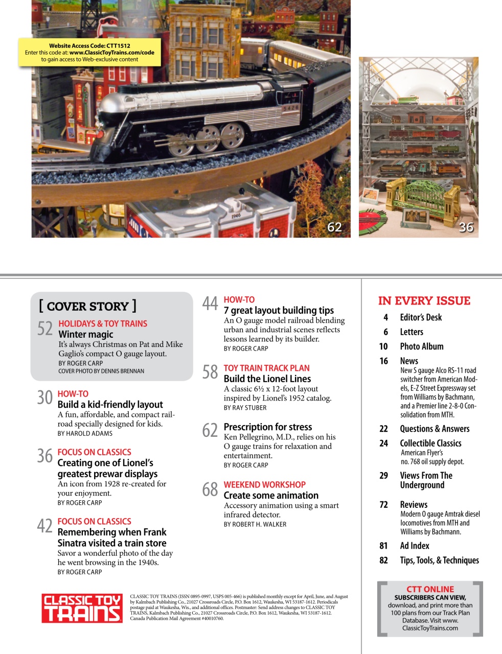 Classic Toy Trains Preview Pages