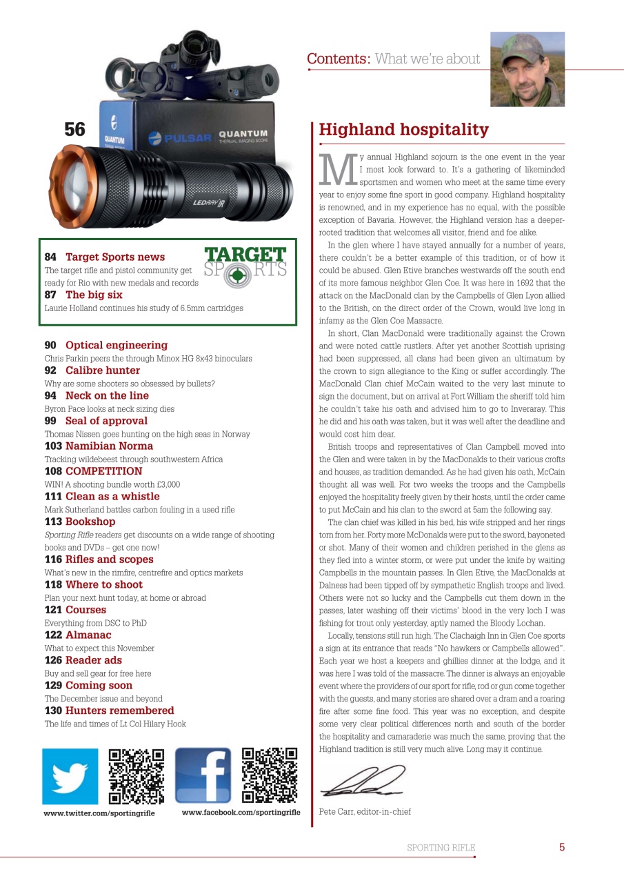 Sporting Rifle Preview Pages