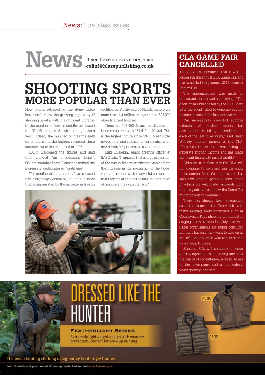 Sporting Rifle Preview Pages