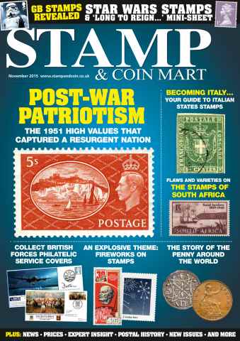 Stamp Collector issue Stamp & Coin Mart November 2015