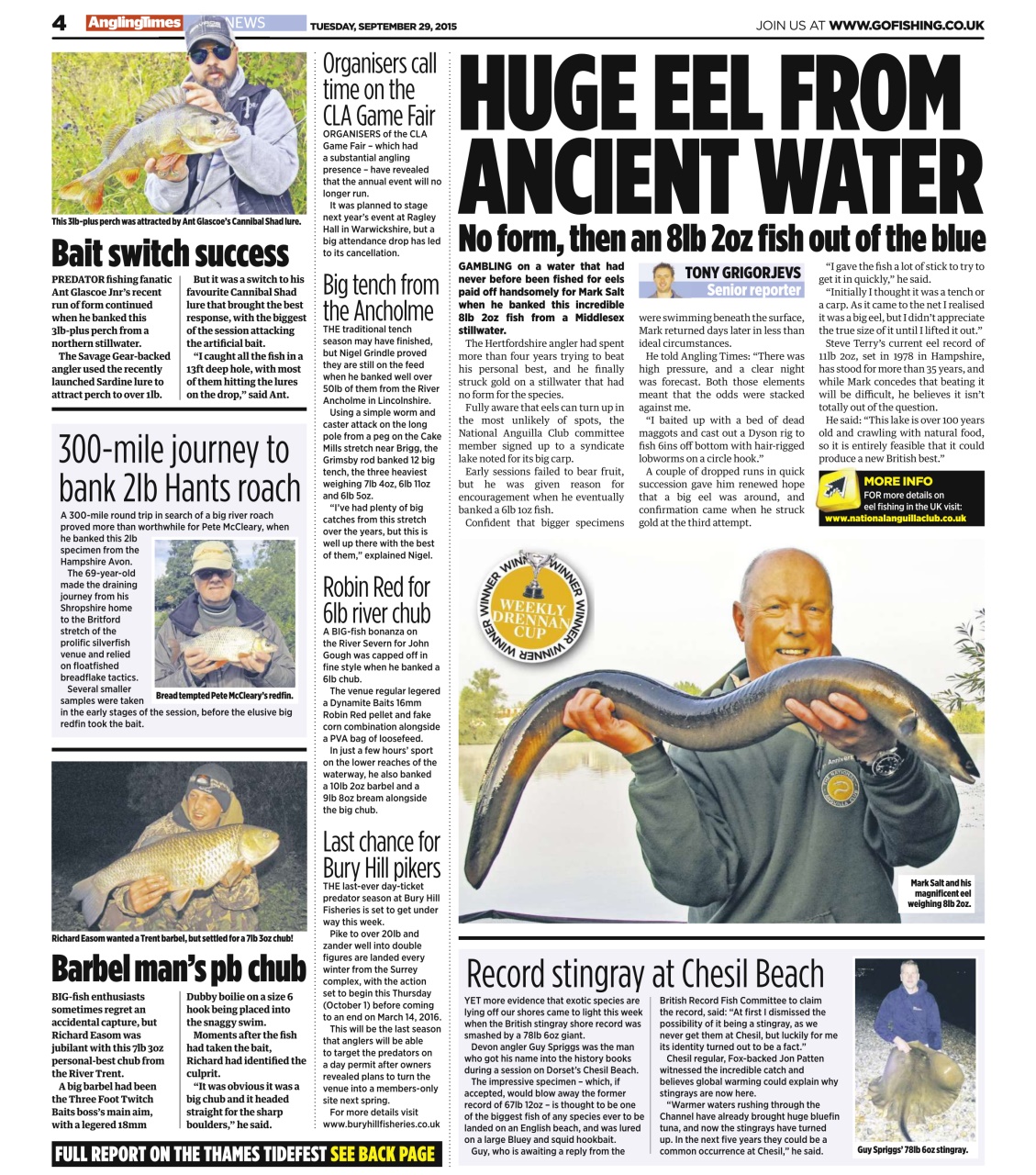 Angling Times Preview Pages