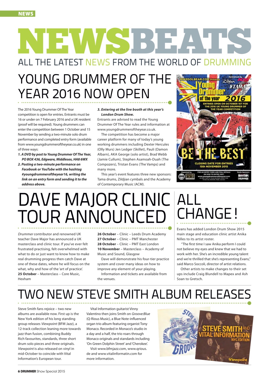 iDrum magazine: Never miss a beat Preview Pages